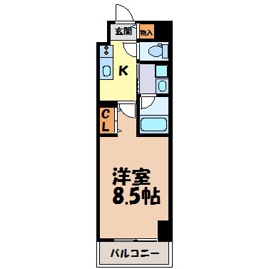 リシュドール名駅南 間取り図