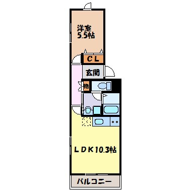 ハイツ・タカシゲ 間取り図