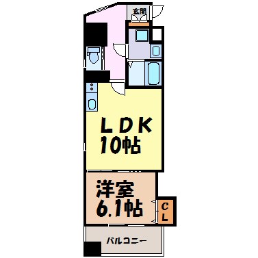 カスタリア志賀本通 間取り図