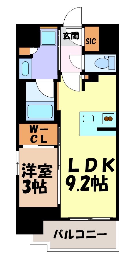 プレサンスレイズ千種今池 間取り図