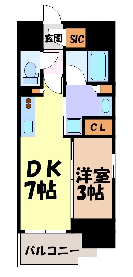 プレサンスレイズ千種今池 間取り図