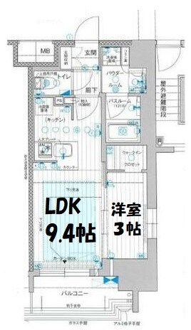 プレサンスレイズ千種今池 間取り図