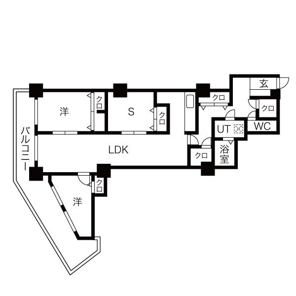 ザ・シーン城北アストロタワー 間取り図