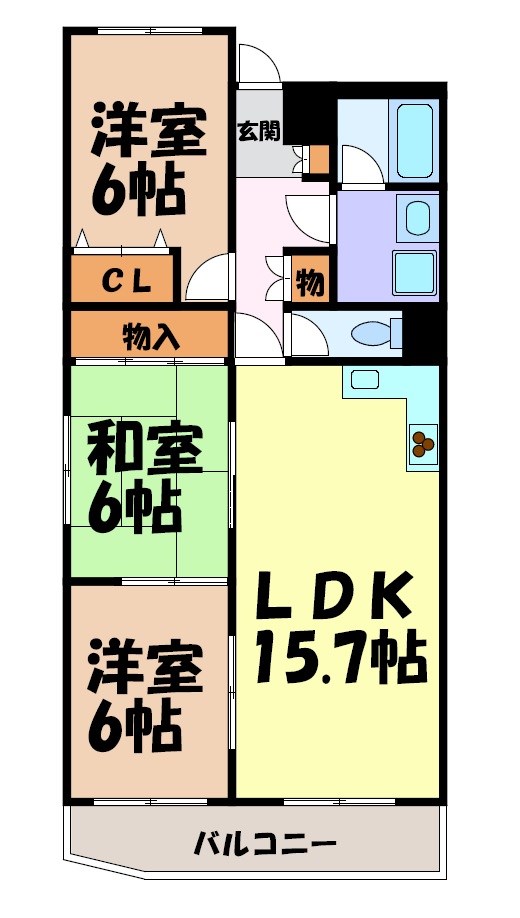 第2不二マンション 間取り図