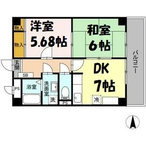 ロイメント名駅 間取り図