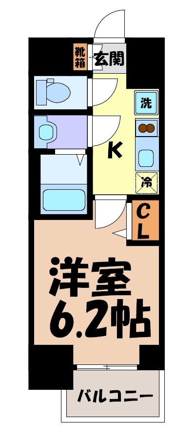 メイクスWアート浅間町 間取り図