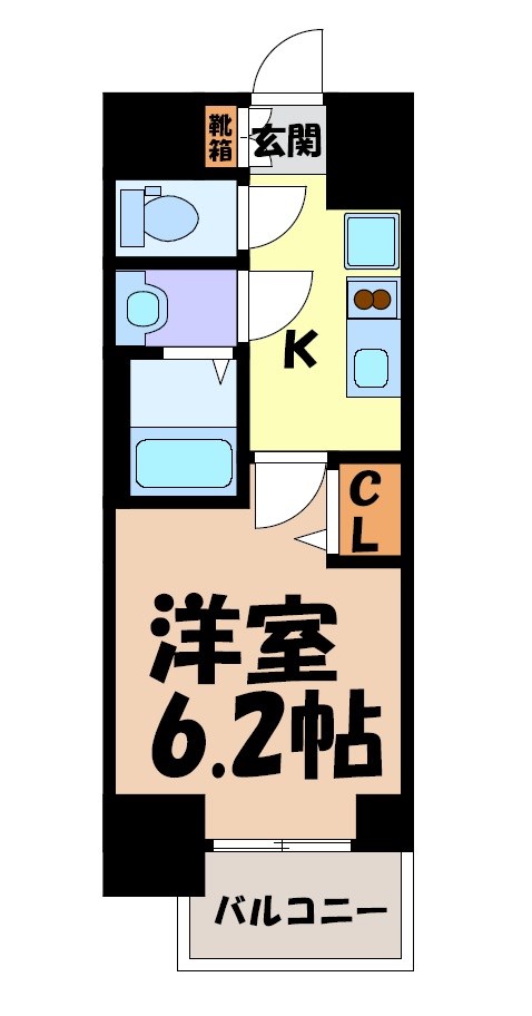 メイクスWアート浅間町 間取り図