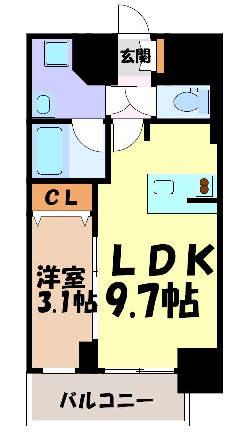 メイクスWアート浅間町 間取り図