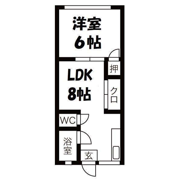 新海荘 間取り図