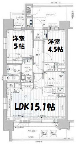 プレサンスロジェ名古屋浅間町ザ・レジデンス 間取り図