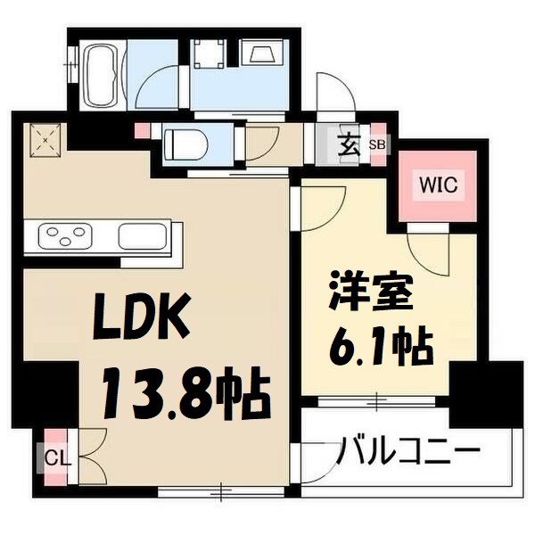 オープンレジデンシア名古屋栄 間取り図