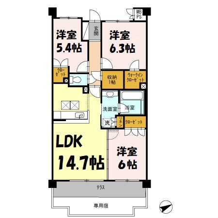 ライオンズガーデン千種アーススクエア 間取り図