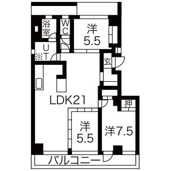 ON AND ON 間取り図