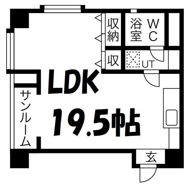 パルナス栄 間取り図