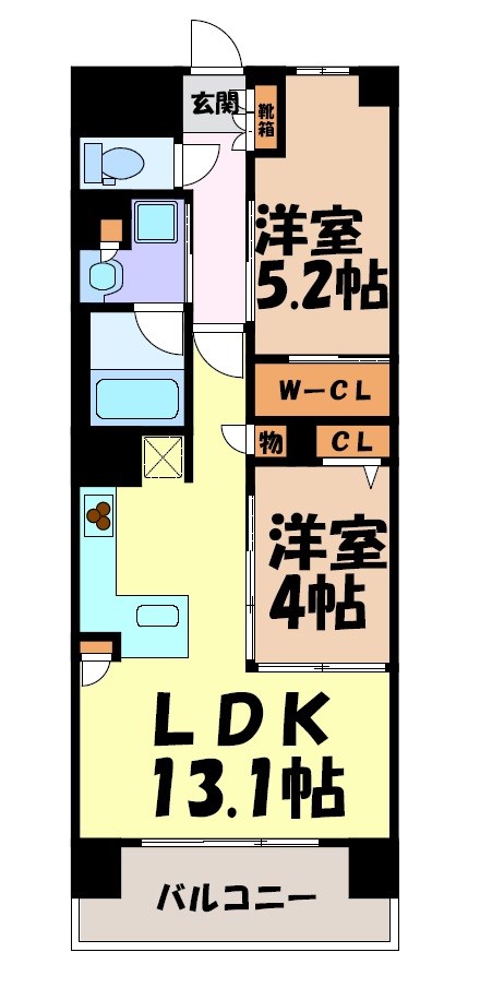 プレサンスロジェ名古屋駅NORTH FRONT 間取り図
