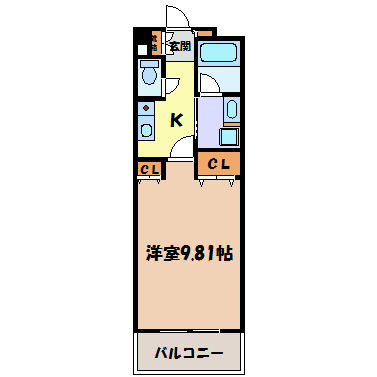 グラン・アベニュー白川公園 間取り図