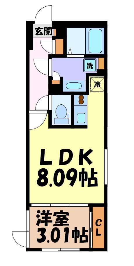 quador川名 間取り図