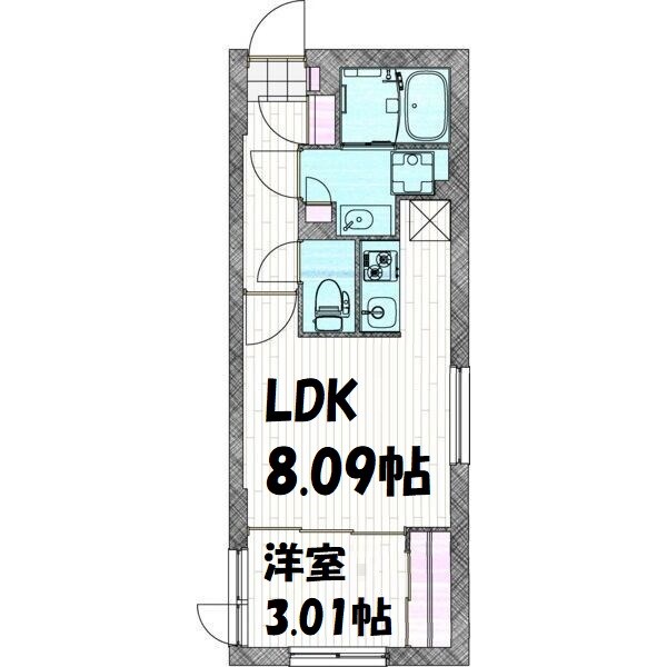 quador川名 間取り図