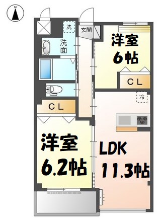 ラ・プラース古出来 間取り図