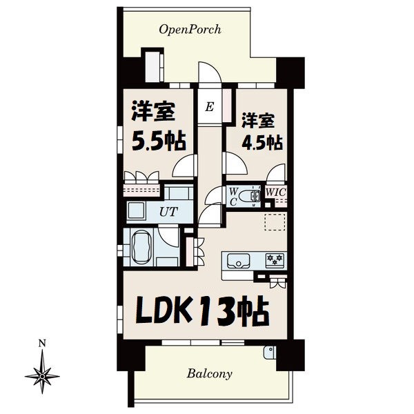 Alivis金山East 間取り図