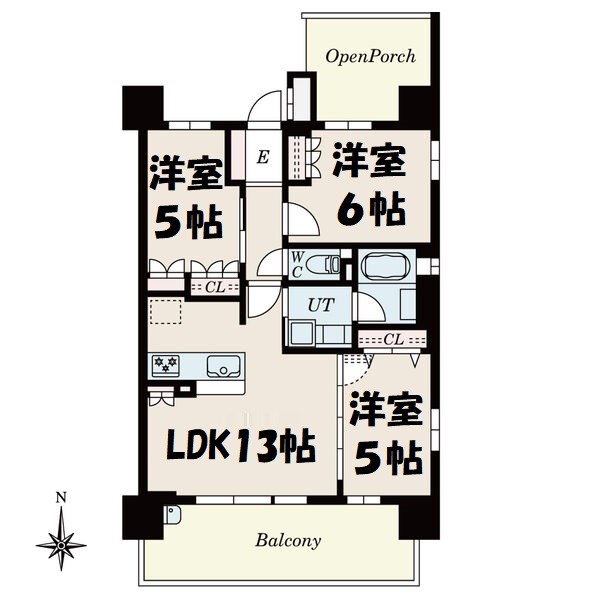 Alivis金山East 間取り図