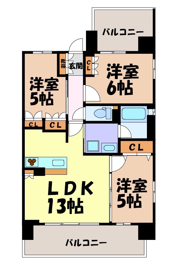 Alivis金山East 間取り図