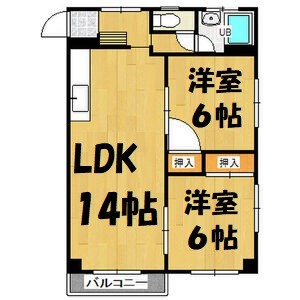 平和第２マンション 間取り図