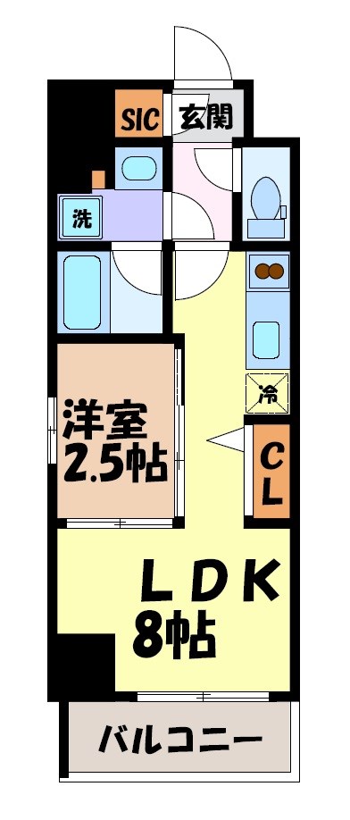 ルネフラッツ黒川Ⅱ 間取り図