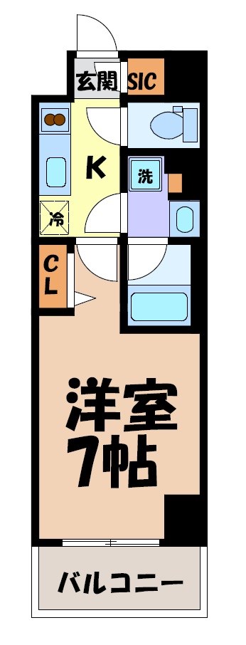 ルネフラッツ黒川Ⅱ 間取り図