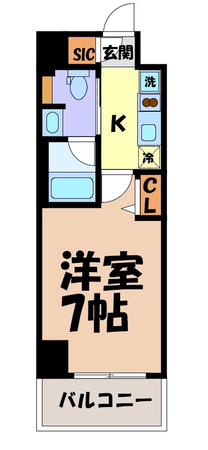 ルネフラッツ黒川Ⅱ 間取り図