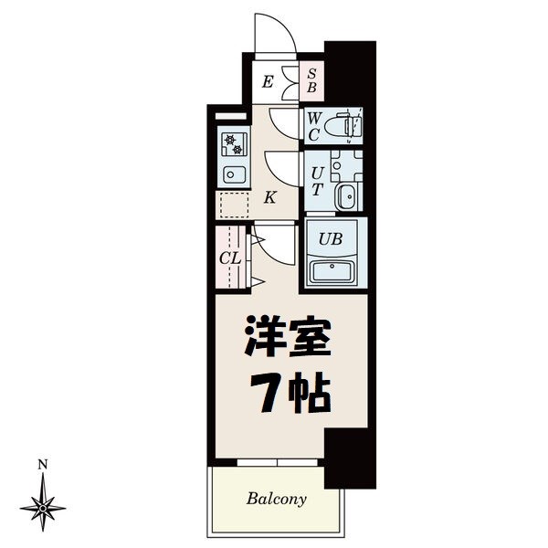 S-RESIDENCE尾頭橋clarity 間取り図