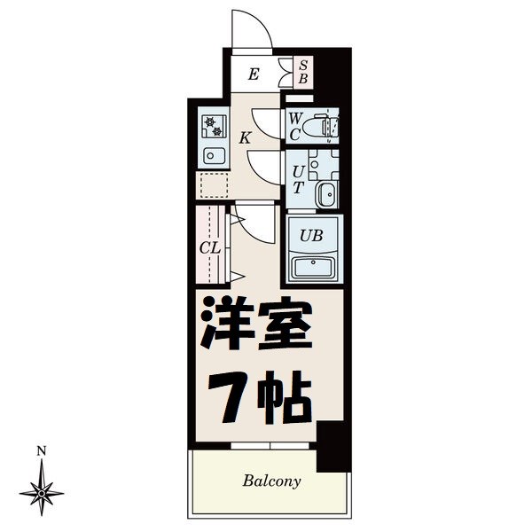 S-RESIDENCE尾頭橋clarity 間取り図