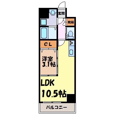 アンジュ栄 間取り図