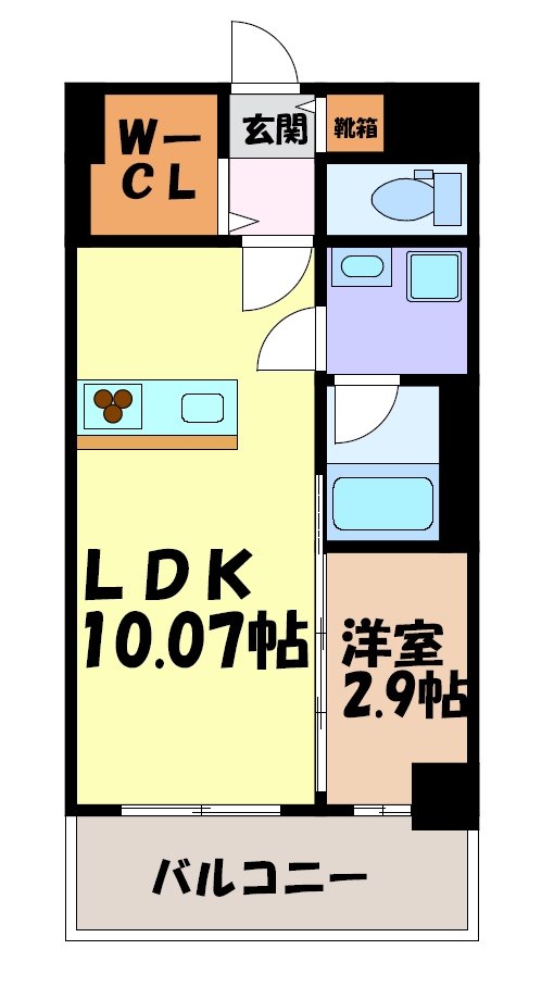 リシュドール堀田駅東 間取り図