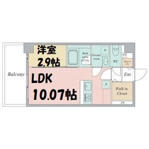 リシュドール堀田駅東 間取り図