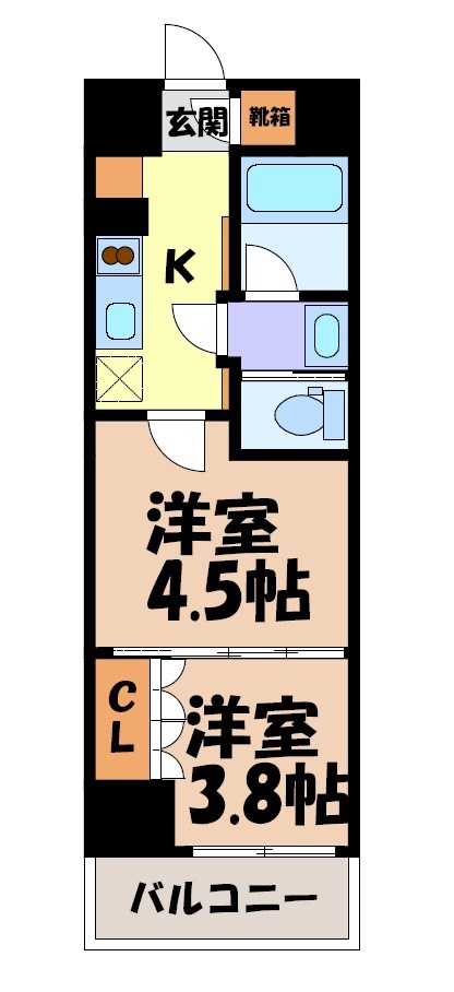 ザ・パークハビオ名古屋松原 間取り図