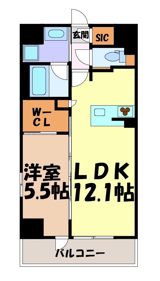 ザ・パークハビオ名古屋松原 間取り図