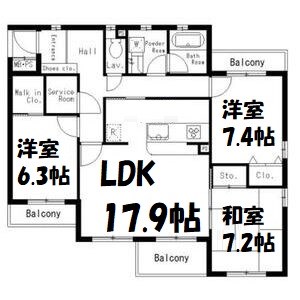 ラフィネメゾン瑞穂 間取り図