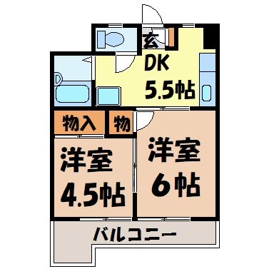 エムズハウス栄 間取り図