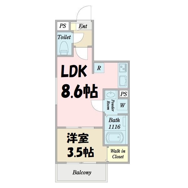 クレイン新瑞橋 間取り図