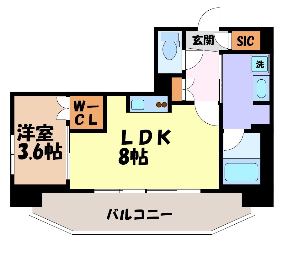プレサンスロジェ車道駅前NORTH 間取り図
