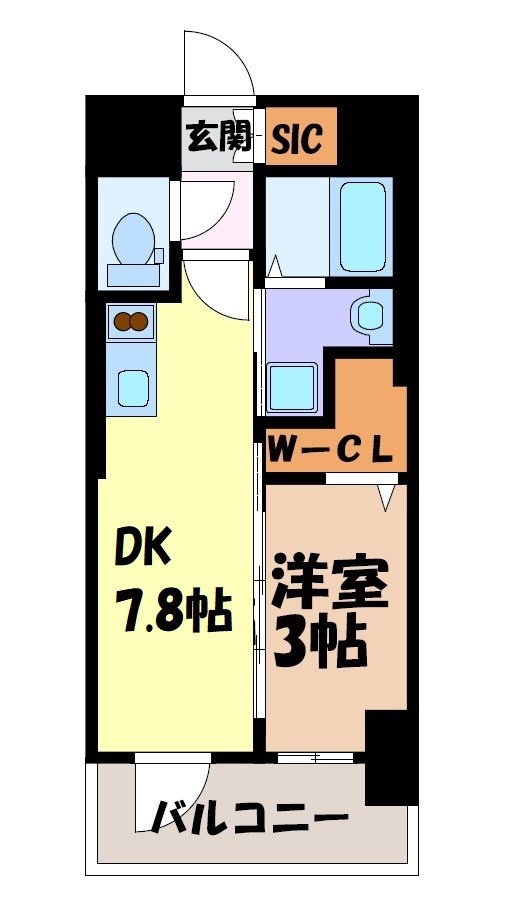 エステムコート名古屋サウスネクスト 間取り図