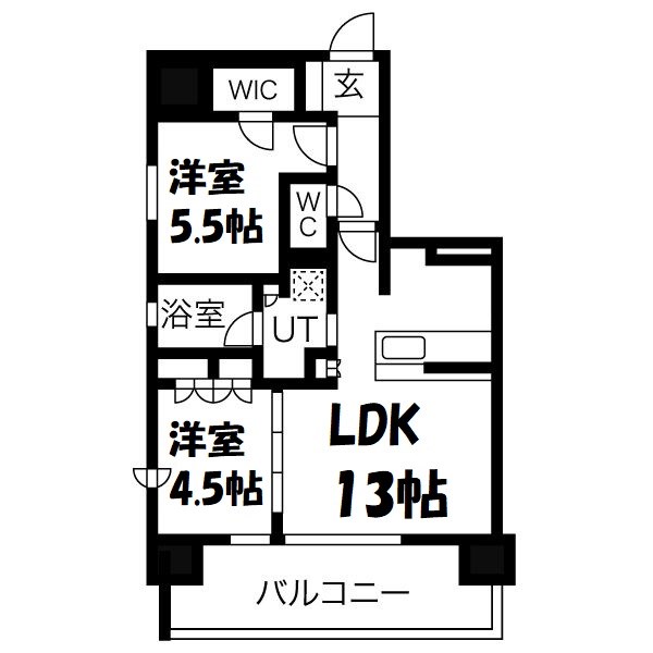 ミュプレ上前津 間取り図