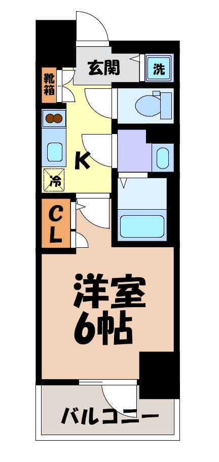 エスリード栄エステージ 間取り図