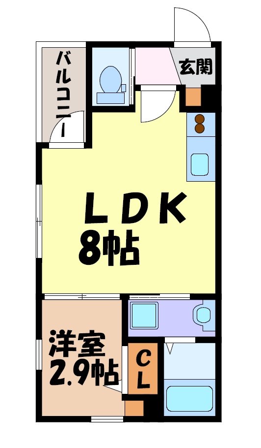 メイクス志賀本通 間取り図