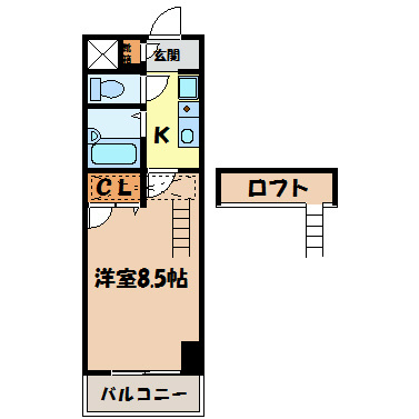 現代ハウス新栄 間取り図