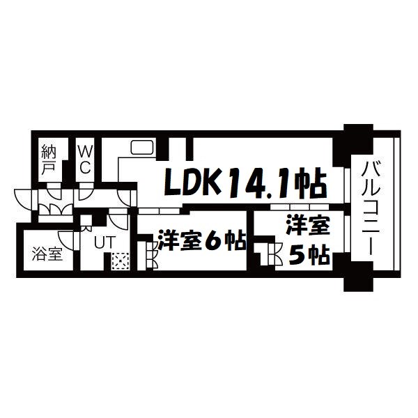 プラウドタワー名古屋伏見 間取り図