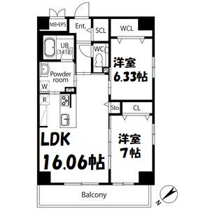 GRAN DUKE伝馬町 間取り図