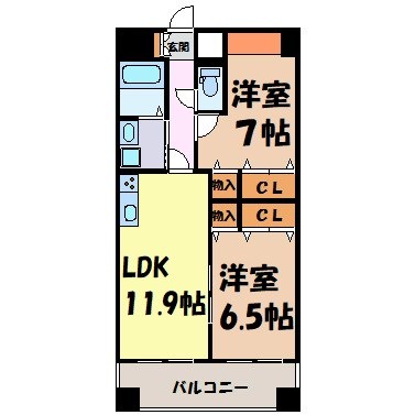 カスタリア志賀本通 間取り図