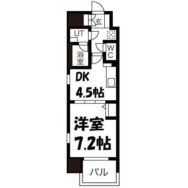 フローラル東別院 間取り